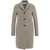 Harris Wharf London LONDON Single-breasted coat in pressed wool Grey