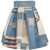 5 Progress Printed pleated skirt Blue