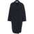 Harris Wharf London LONDON Drop-shoulder coat in pressed wool Blue