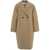 Harris Wharf London LONDON Drop-shoulder coat in pressed wool Beige