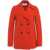 Harris Wharf London LONDON Double-breasted coat in pressed wool Orange