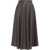 Gender Flared skirt in faux leather Brown