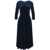 Gender Maxi dress in velvet Blue