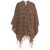 Liu Jo Poncho with monogram Brown