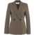 Harris Wharf London LONDON Double-breasted blazer in houndstooth Brown