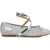 Michael Kors Ballerina Flats 'Collette' Silver