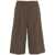 Jucca Bermuda shorts with pleats Brown