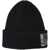 Moschino Knitted beanie in wool Black