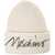 Moschino Knitted beanie with logo White