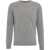 Kangra Sleeve patched knit pullover Grey