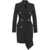 Elisabetta Franchi Double-breasted coat dress in crêpe Black