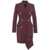 Elisabetta Franchi Double-breasted coat dress in crêpe Red