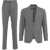 Tagliatore Single-breasted suit in virgin wool Grey