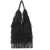 LA MILANESA Shopper with fringes 'Agnese Large' Black