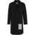 AMARANTO Outdoor wool coat Black