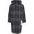 AMARANTO Glencheck duffel coat Blue