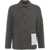 AMARANTO Wool blend jacket in glencheck Grey