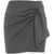 8PM Mini skirt 'Belleville' with gathers Grey