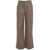 8PM Faux leather cargo pants Beige