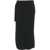 CRUSH Cashmere skirt in wrap look Black