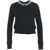 Liu Jo Cardigan with pearled crew neck Black