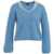 Liu Jo Knitted sweater with pearls Blue