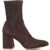 Stuart Weitzman Stretch bootie 'Flareblock' Brown