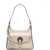 LOVE Moschino Shoulder bag with logo clasp Beige