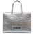 LOVE Moschino Handbag with texture Silver