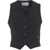 Kaos Single-breasted vest Black