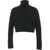 Kaos Cropped turtleneck sweater Black