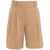 STAUD Bermuda shorts with pleats ‘Luisa’ Beige