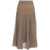 Twin-set Simona Barbieri Pleated skirt in lurex Beige