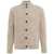 Gender Knit cardigan in alpaca blend with high collar Beige