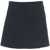 Otto d ame Mini A-line skort in wool blend Blue