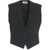 Otto d ame Single-breasted vest with lapels Black