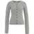 Semicouture Wool blend knit cardigan Grey