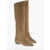 Isabel Marant Suede Knee-Lenght City Boots Beige