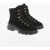 Stuart Weitzman Suede Leather Hiker Chill Boots Black