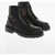 Dior Leather And Fabric Camo Combat Boots Black