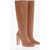 Stuart Weitzman Leather Vida Under-The-Knee Boots With Inner Zip 10Cm Brown