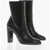 Stuart Weitzman Inner Zip Vida Leather Booties 10Cm Black