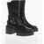 Stuart Weitzman Carrion Sole Soho Biker Booties Black