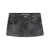 Alexander Wang Alexander Wang Mini Skirt All Over Distressed Crystal Clothing Black