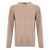 Daniele Fiesoli Daniele Fiesoli Beige Crewneck Sweater In Merino Wool Beige