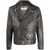 Golden Goose Golden Goose Distressed Bull Leather Jacket Clothing Black