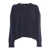 Fabiana Filippi V NECK SWEATER WITH SEQUIN TRIM DETAIL Blue