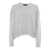 Fabiana Filippi V NECK SWEATER WITH SEQUIN TRIM DETAIL Gray