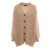 Fabiana Filippi DIAMOND STITCH OVERSIZE CARDIGAN Brown