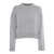 Fabiana Filippi CREW NECK SWEATER WITH EMBOSSED EFFECT DETAIL Gray